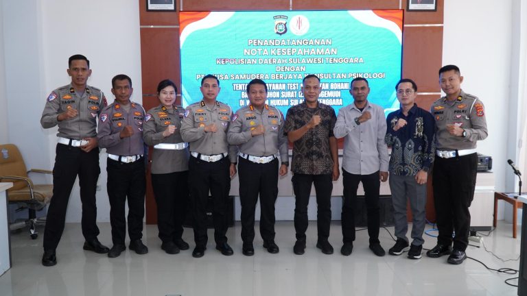 Polda Sultra Teken MoU dengan PT Nusa Samudra Berjaya