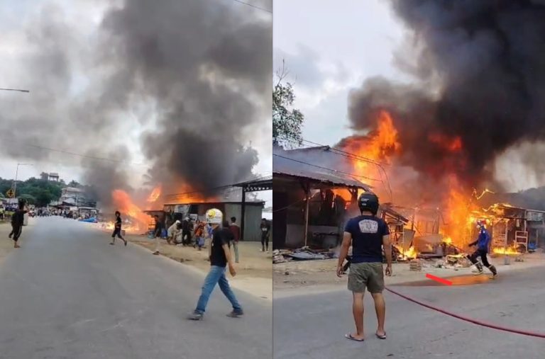 Si Jago Merah Lahap Dua Kios