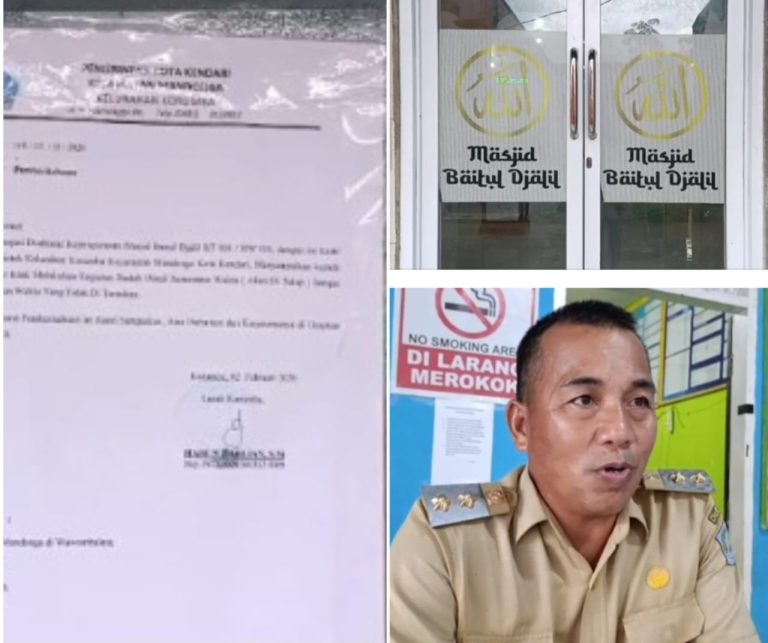 Kelurahan Tutup Sementara Masjid Baitul Djalil