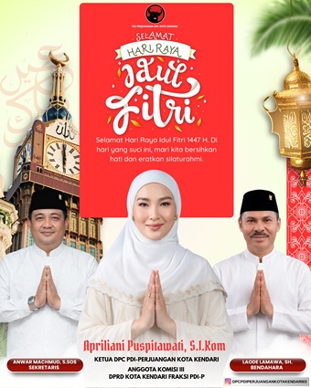 Idul Fitri PDIP Kendari