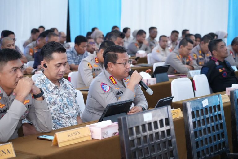 Dirlantas Polda Sultra Ikuti Vicon Kapolri
