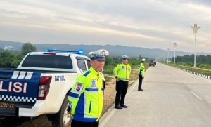 Ditlantas Polda Sultra Kawal Kunjungan