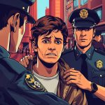 ilustrasi ditangkap polisi