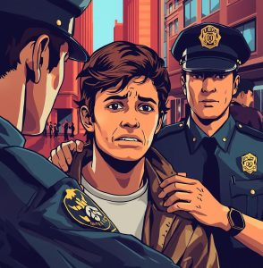 ilustrasi ditangkap polisi