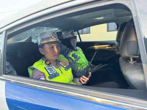 Polwan Ditlantas Polda Sultra